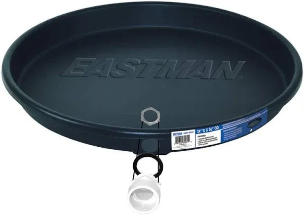 Eastman 24-in ID Plastic Water Heater Drain Pan