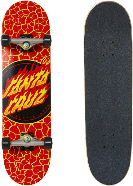 Santa Cruz Flame Dot Large Skateboard Complete