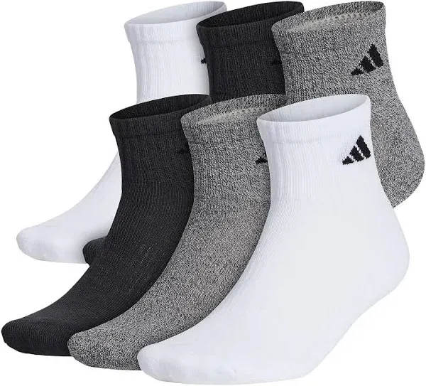 Adidas 6 Pack Athletic Quarter - Men's - White