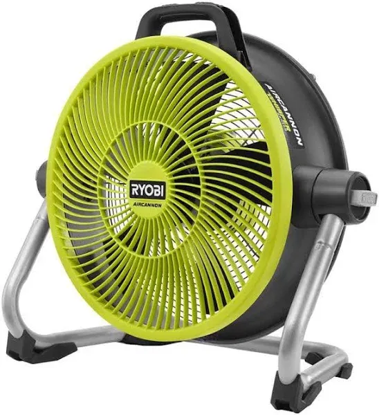 RYOBI 18V ONE+ Hybrid WHISPER SERIES 14 in. Air Cannon Fan (Tool Only