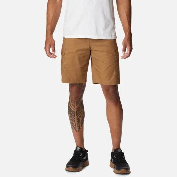 Columbia Men&#039;s Rapid Rivers Comfort Stretch Cargo Shorts Delta Brown 36