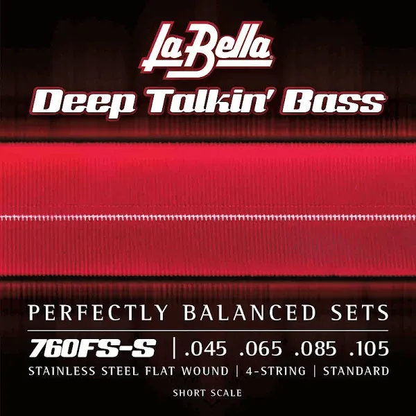 La Bella 760FS Deep Talkin' Bass Flat Wound – Standard