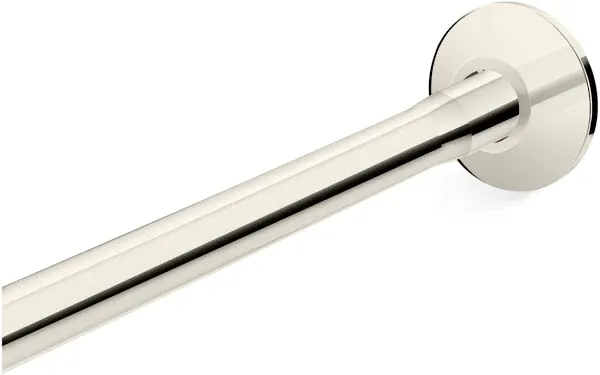 Kohler K-9350-2MB Vibrant Brushed Moderne Brass Expanse Curved Shower Rod - Transitional Design