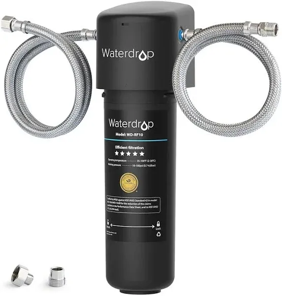 Waterdrop 10UA Under Sink Water Filter System With RF10*2  Water Filter,8000 GAL