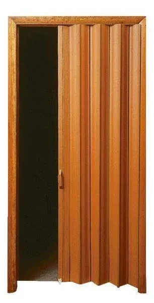 Via 36 in. x 80 in. Oak Vinyl Accordion Door