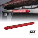 16&#034; 11 LED Red Trailer Light Bar Waterproof - IP65 DOT Compliant Reflective L...