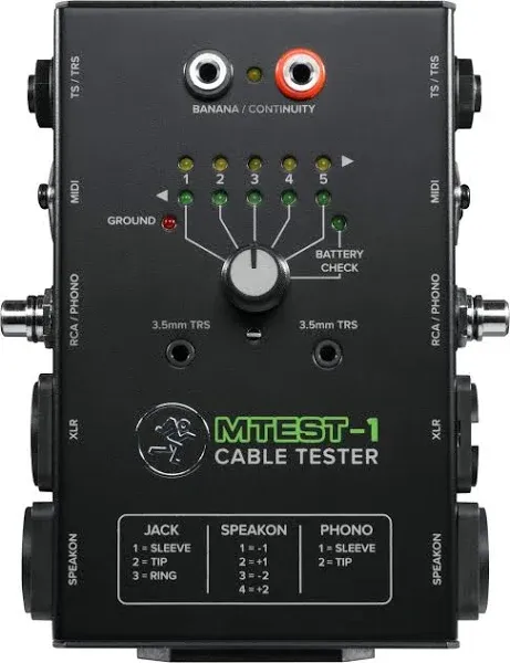 Mackie MTest 1 Cable Tester