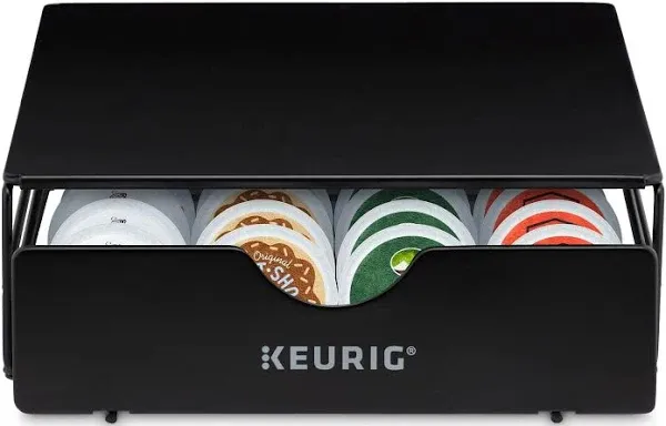 Keurig K-Cup Coffee Pods Slim Non-Rolling Storage Drawer, Black