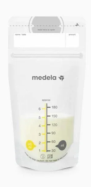 Medela Pump &amp; Save Breast Milk Bags with 2 Adapters - NEW in Box