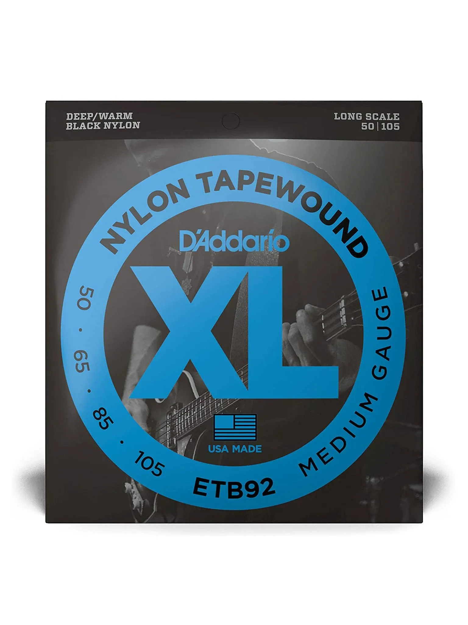 D'Addario Bass Tapewound 50-105 Long String Set