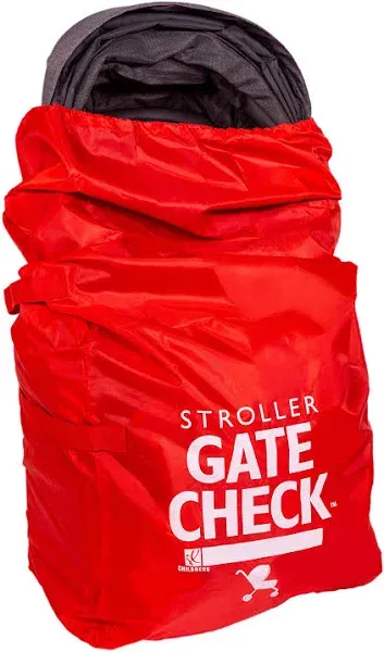 J.L. Childress Gate Check Bag for Standard &amp; Double Strollers - Red, New