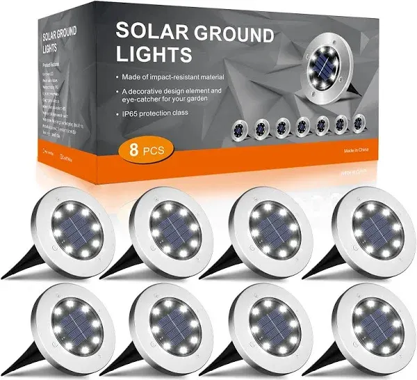 INCX Solar Ground Lights 12 Packs