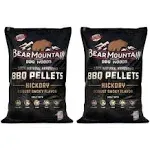 Bear Mountain BBQ All-Natural Hardwood Hickory Smoker Pellets, 20 lb (2 Pack)