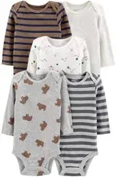 Babies' Simple Joys by Carter's 5-Pack Long-Sleeve Bodysuit