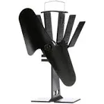 Caframo 800CAXBX Ecofan Original Heat Powered Stove Fan - Black