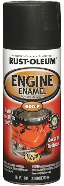 Rust-Oleum Stops Rust Semi-Gloss Black Engine Enamel Spray 12 oz