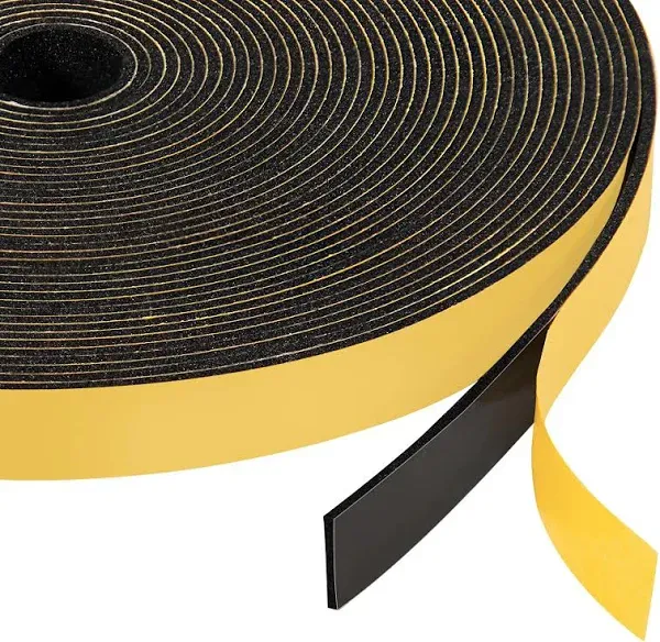 Yotache Foam Tape Weather Stripping (.50) 1/2 Inch Wide X 1/16 Inch Thick (New A