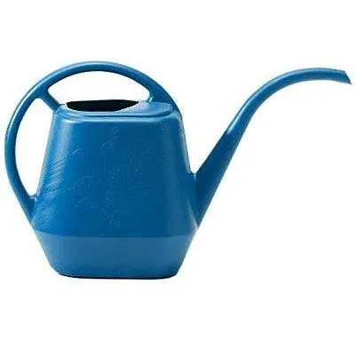 Bloem Aqua Rite Watering Can: 56 Oz - Classic Blue - Large Capacity, Extra Long 