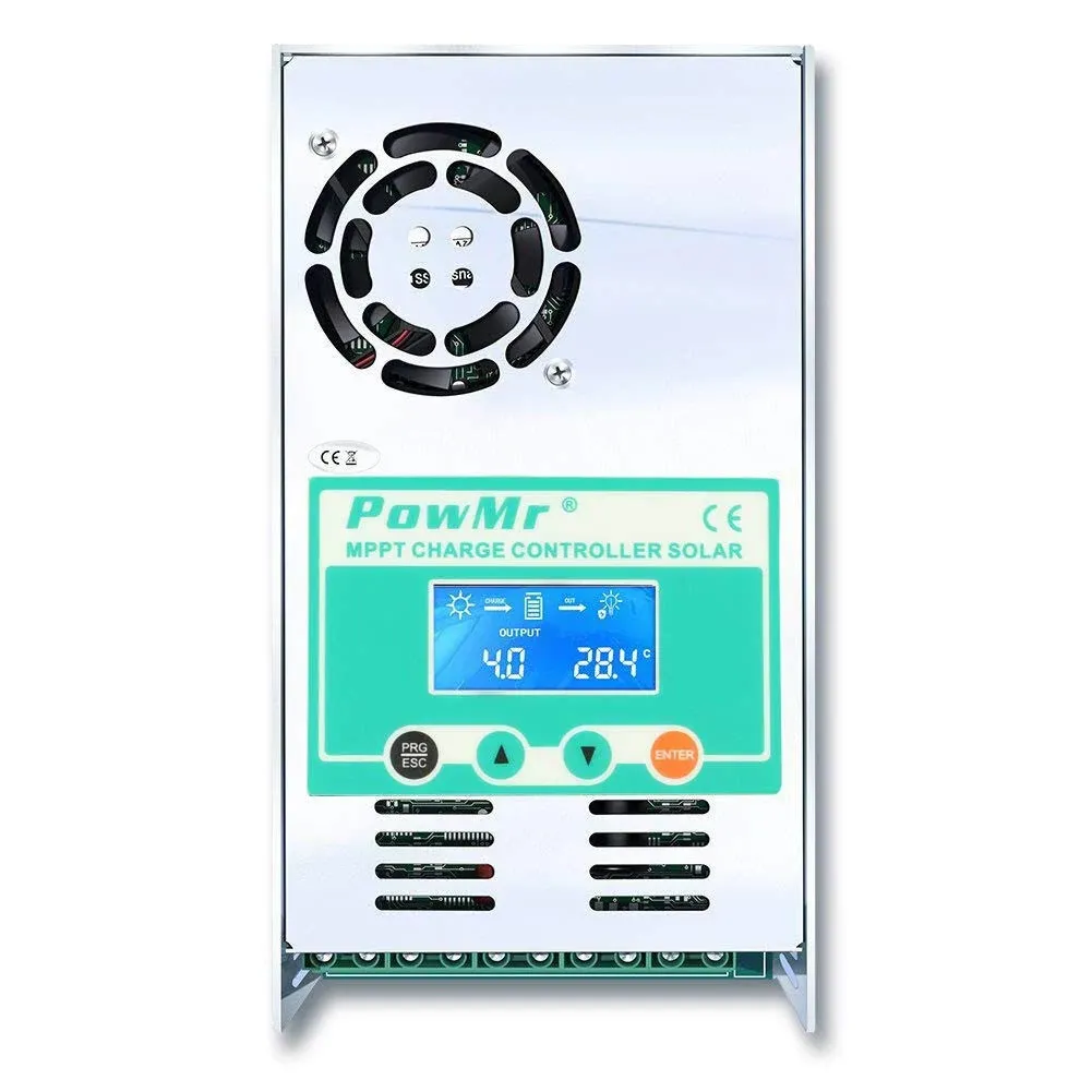 PowMr 60A Solar Laderegler MPPT 48V 36V 24V 12V Auto Max PV Input 160V DC ...