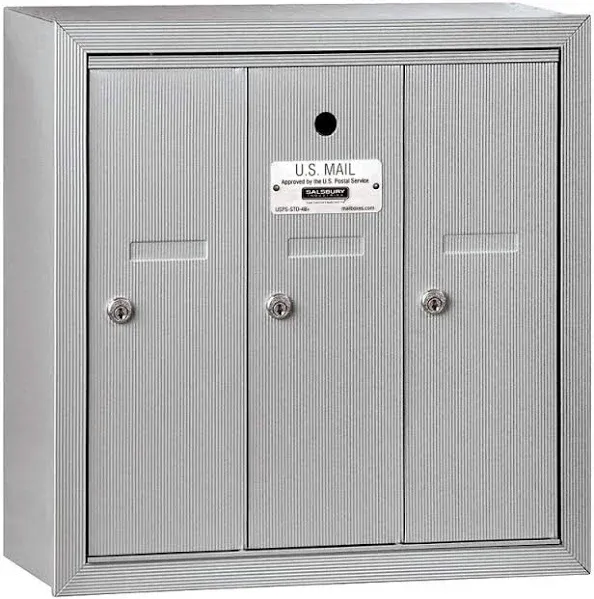 Salsbury Industries Vertical Mailbox 3 Doors 3503