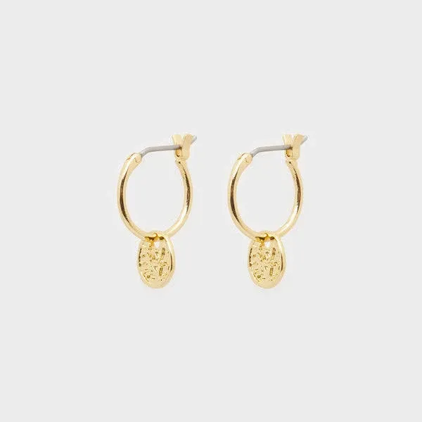 Gorjana Ana Coin Huggies Earring