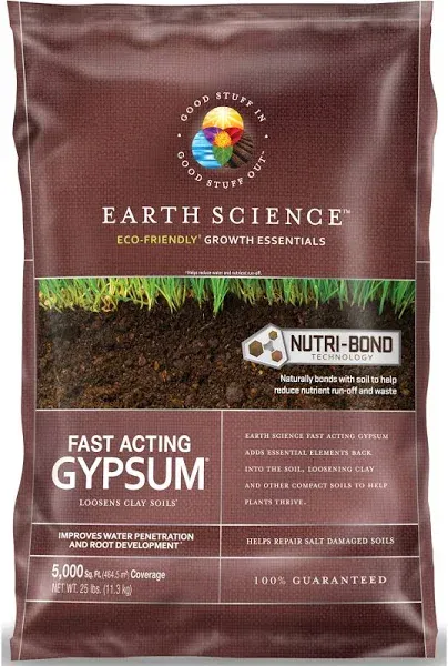 Earth Science Fast Acting Gypsum (25 lb.)