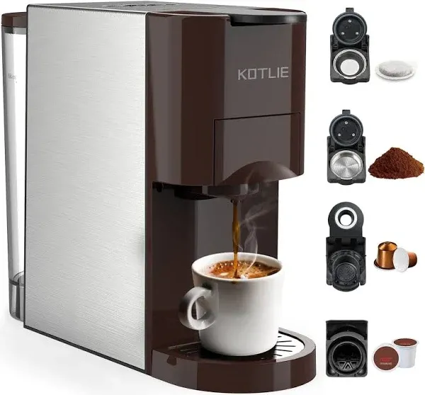 Espresso 4in1 Coffee Machine for Nes*p Original capsule/K-Cup/<wbr/>L’OR/Star*Bks.<wbr/>..