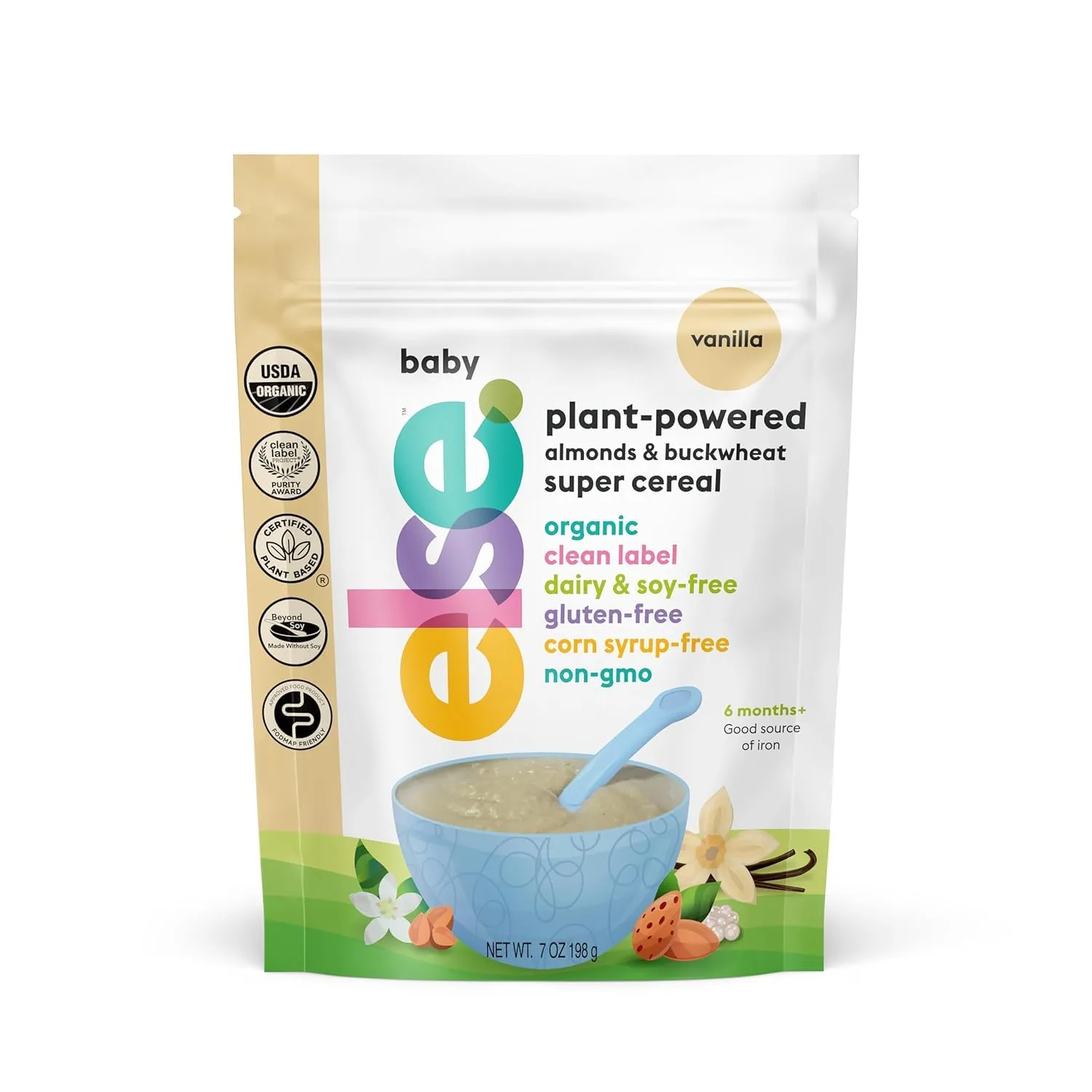 Else Baby Plant-Powered Super Cereal, Vanilla (7 oz)