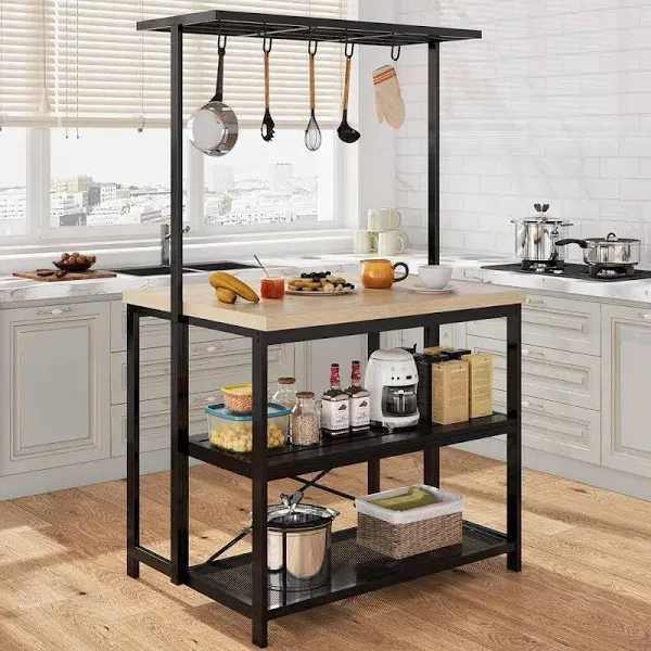 GAOMON 3 Tier Microwave Stand Oven Shelf Storage Shelf Kitchen Dining Room Table