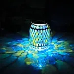 GUANFU Mosaic Solar Lanterns Outdoor Hanging Lights