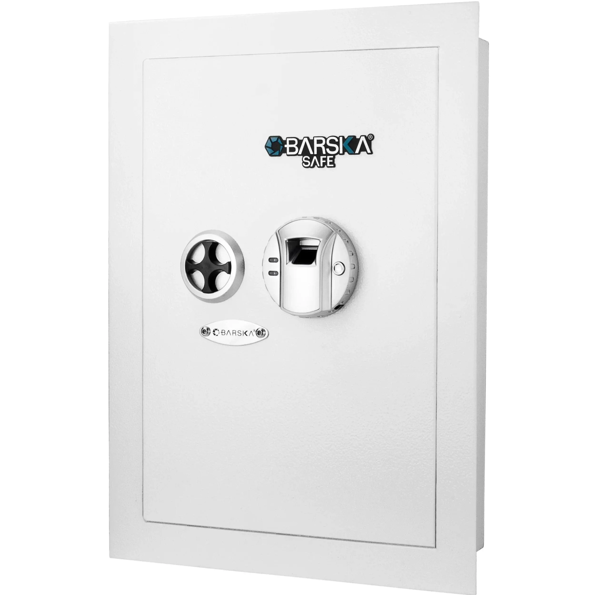 BARSKA, AX13030, White Biometric Wall Safe