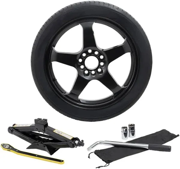 Modern Spare Complete Compact Spare Tire Kit Fits All 2013-2015 Chevrolet Malibu Models