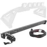 Go Rhino Sport Bar 2.0 w/ Mounting for up to 6" Individual Lights & LED Light Bars up to 40" | Mild Steel, Textured Black | 960001T | Fits Go Rhino Sport Bar 2.0 for Full-Size Trucks