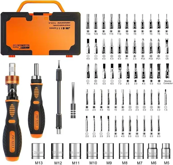 Jakemy Home Rotatable Ratchet Screwdriver Set