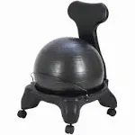 CanDo Ball Chair Plastic Mobile with Back