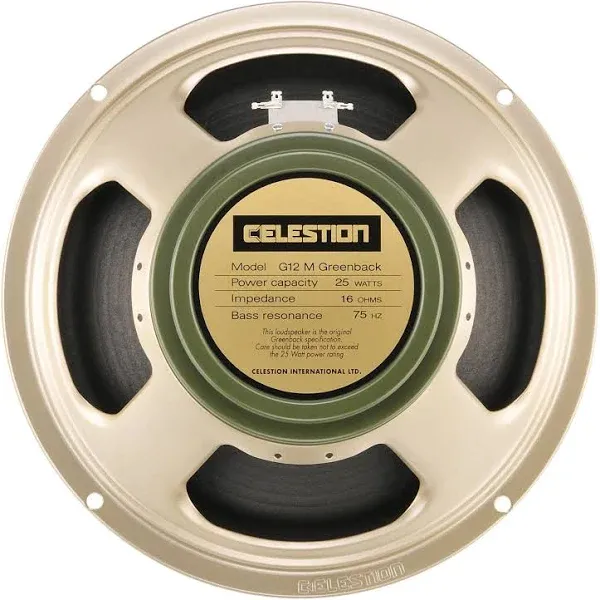 Celestion G12M Greenback 12" Guitar Speaker (16 Ohm)