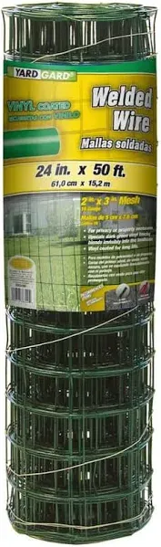 YARDGARD 2 ft. x 50 ft. 16-Gauge Green Welded Wire