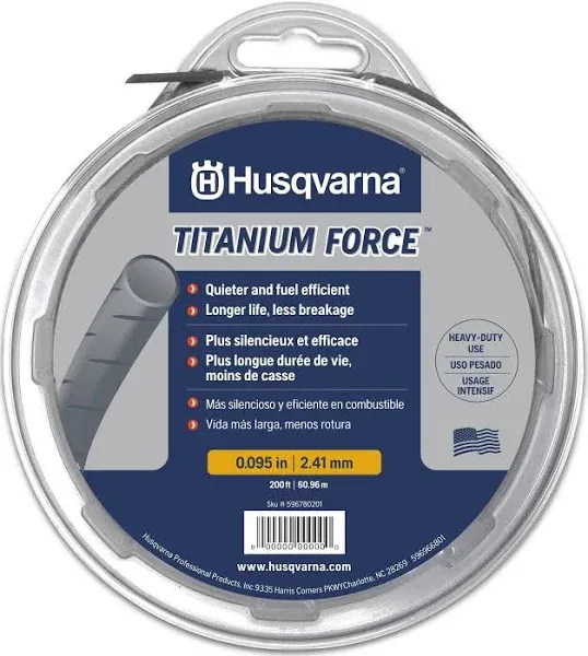 Husqvarna Part # 639005102  Titanium Line .095 1/2lb Spool