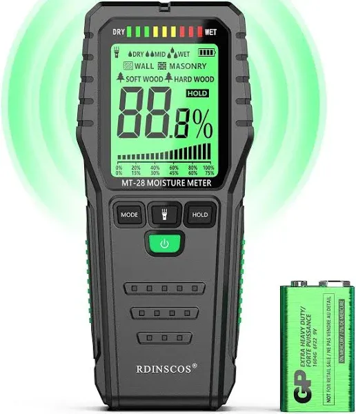 Pinless Wood Moisture Meters Drywall Mold Moisture Detector for Lumber Concrete