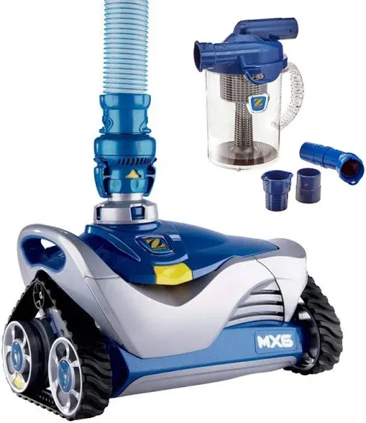 Zodiac MX6 Automatic Suction Side Pool Cleaner Vacuum with Zodiac Cyclonic Leaf Canister