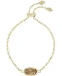 Kendra Scott Elaina Adjustable Chain Bracelet in Citrine