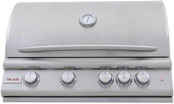 Blaze Premium LTE+ 32-Inch 4-Burner Built-In Gas Grill with Rear Burner