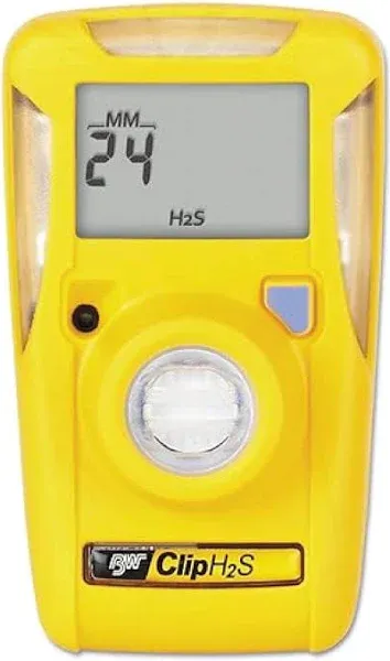 Honeywell BW BWC2-H Single Gas Monitor, H2S, Yellow