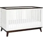 Babyletto Scoot 3-in-1 Convertible Crib with Toddler Bed Conversion Kit - Natural Walnut