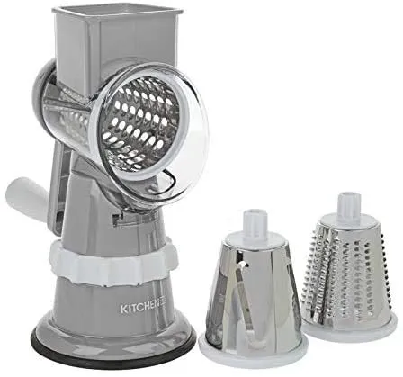 Kitchen HQ Speed Grater and Slicer with Suction Base Red