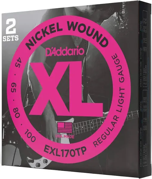 D'Addario EXL170TP Nickel Wound Bass Guitar Strings