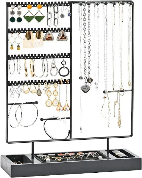 ProCase Jewellery Organiser Stand Earring Holder, 144 Holes Stud Earring Displa