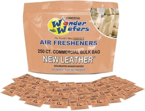 250 Count New Leather Unwrapped Automobile Professional Use Air Fresheners Car a