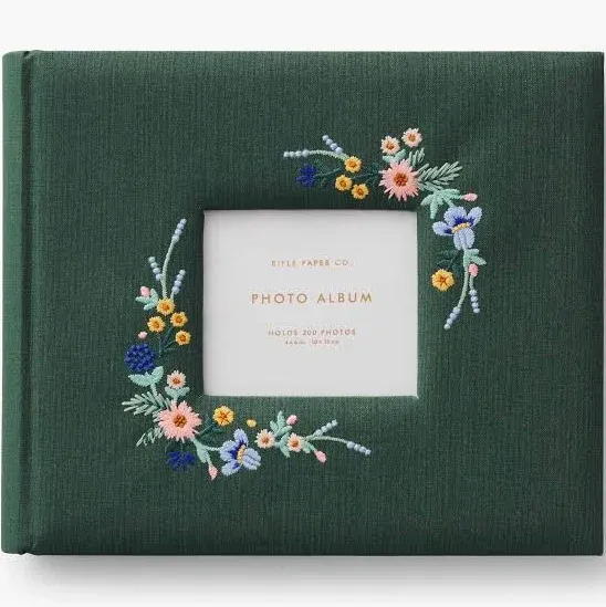 Rifle Paper Co. Menagerie Embroidered Heirloom Photo Album