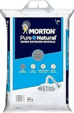 Morton Pure and Natural 40 lb. Water Softener Salt Crystals